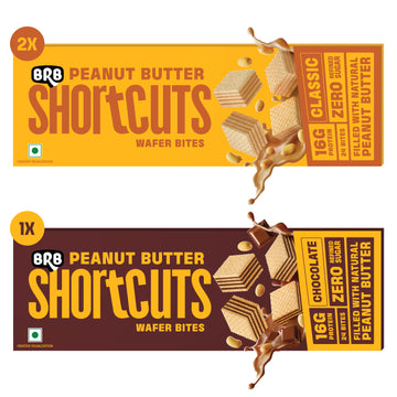 BRB Shortcuts - Peanut Butter Wafer Bites - Assorted - Box of 3