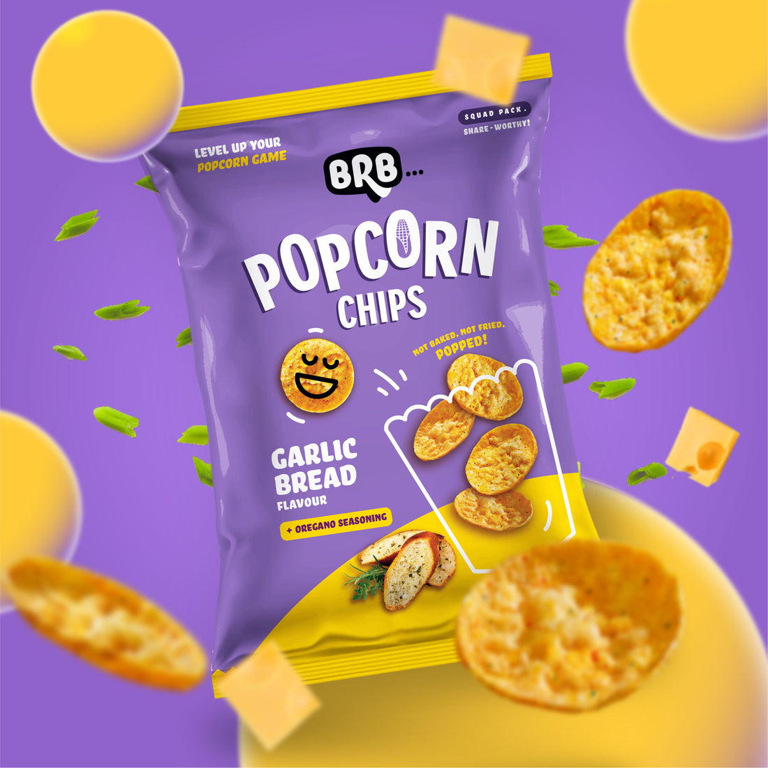 Corn Popped Chips - 20 Packs (48 Grams Each) - 4 Flavours X 5 Packs