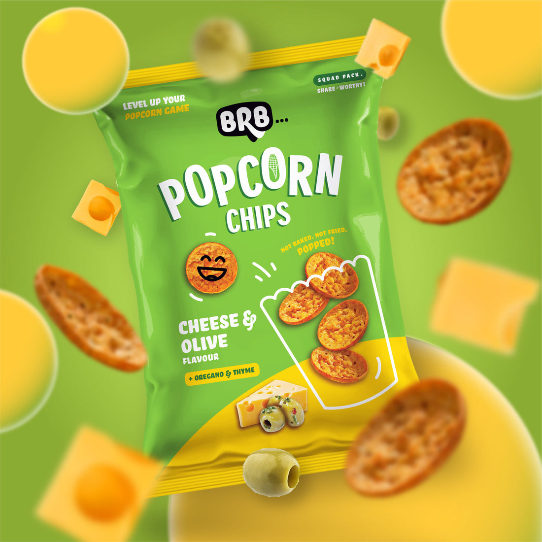 Corn Popped Chips - 20 Packs (48 Grams Each) - 4 Flavours X 5 Packs